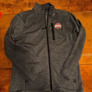 Gray Full-Zip Jacket OSU